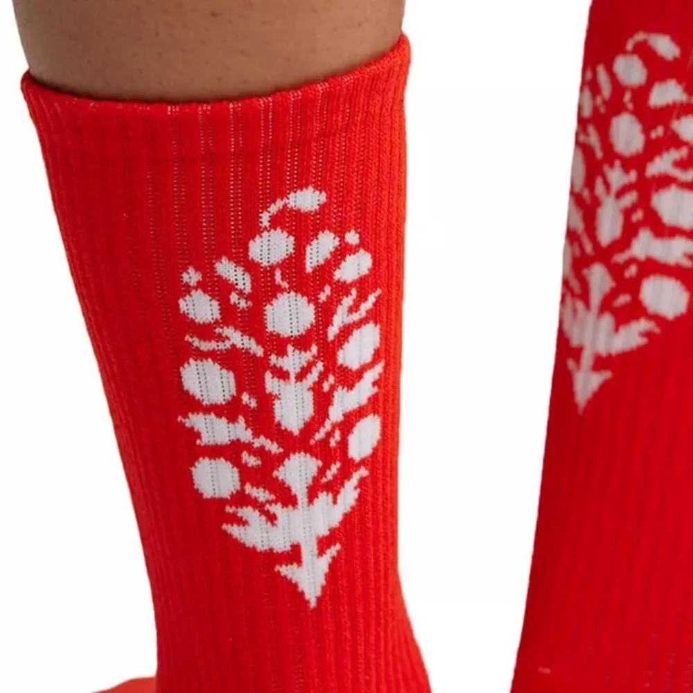 NWT FP Movement Last Lap Red Tube Socks